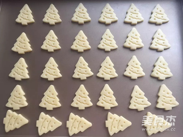 圣诞树饼干的做法
