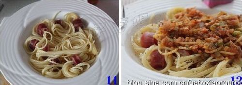 非常过瘾的意面穿肠吃法