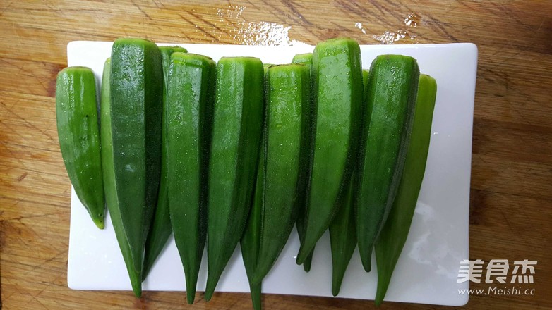 凉拌秋葵的做法