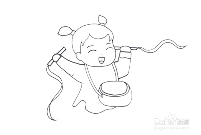 敲鼓的场景怎么画