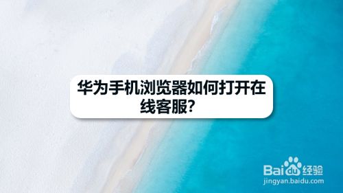 华为手机浏览器如何打开在线客服