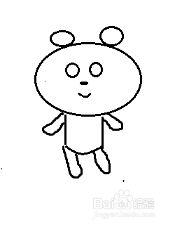 熊猫简笔画怎么画
