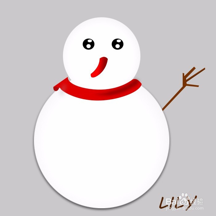 怎么画雪人？？？