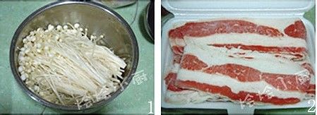 家常菜;肥牛金针菇做法图解