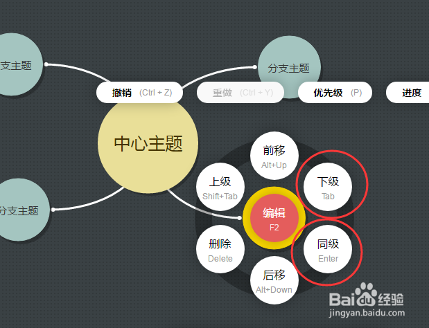 在线画思维导图的操作过程