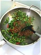 腌菜毛豆米炒肉丝