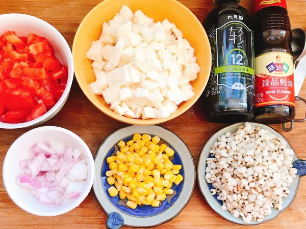 茄汁山药炒薏仁