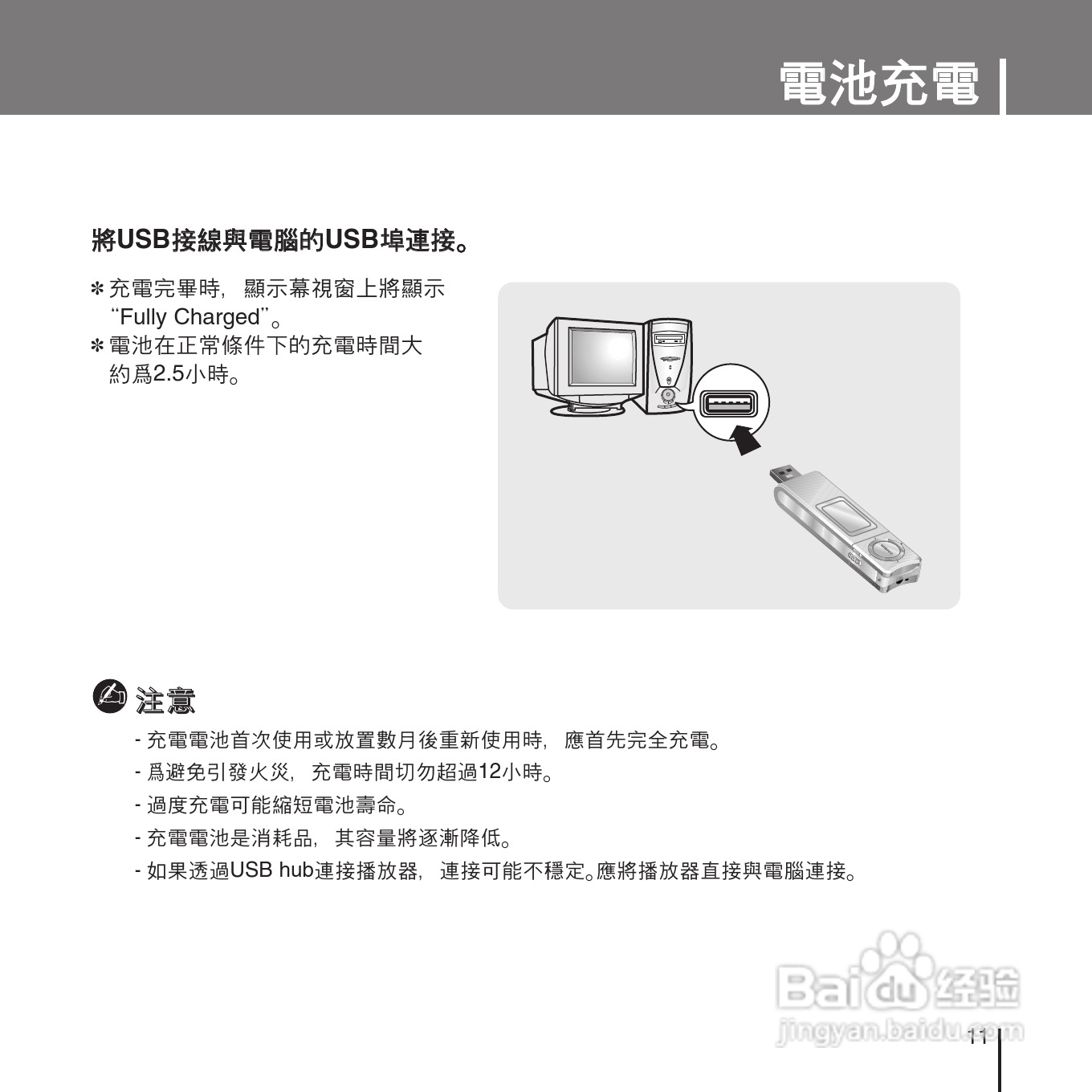 三星YP-U1ZW音频播放器使用说明书:[2]