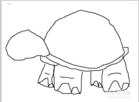 用firework的画刷工具画一个乌龟