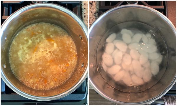 菠菜鸡肉汤年糕