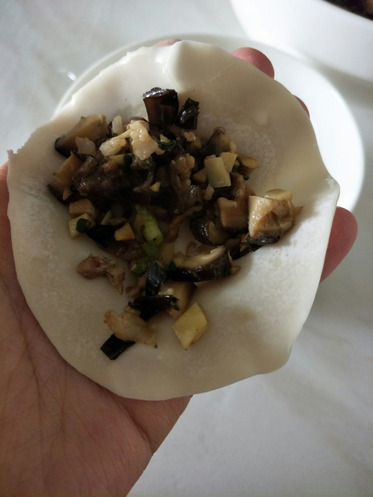 香菇笋丁肉丁馅水饺，让你在异乡也能感受到家的温暖！