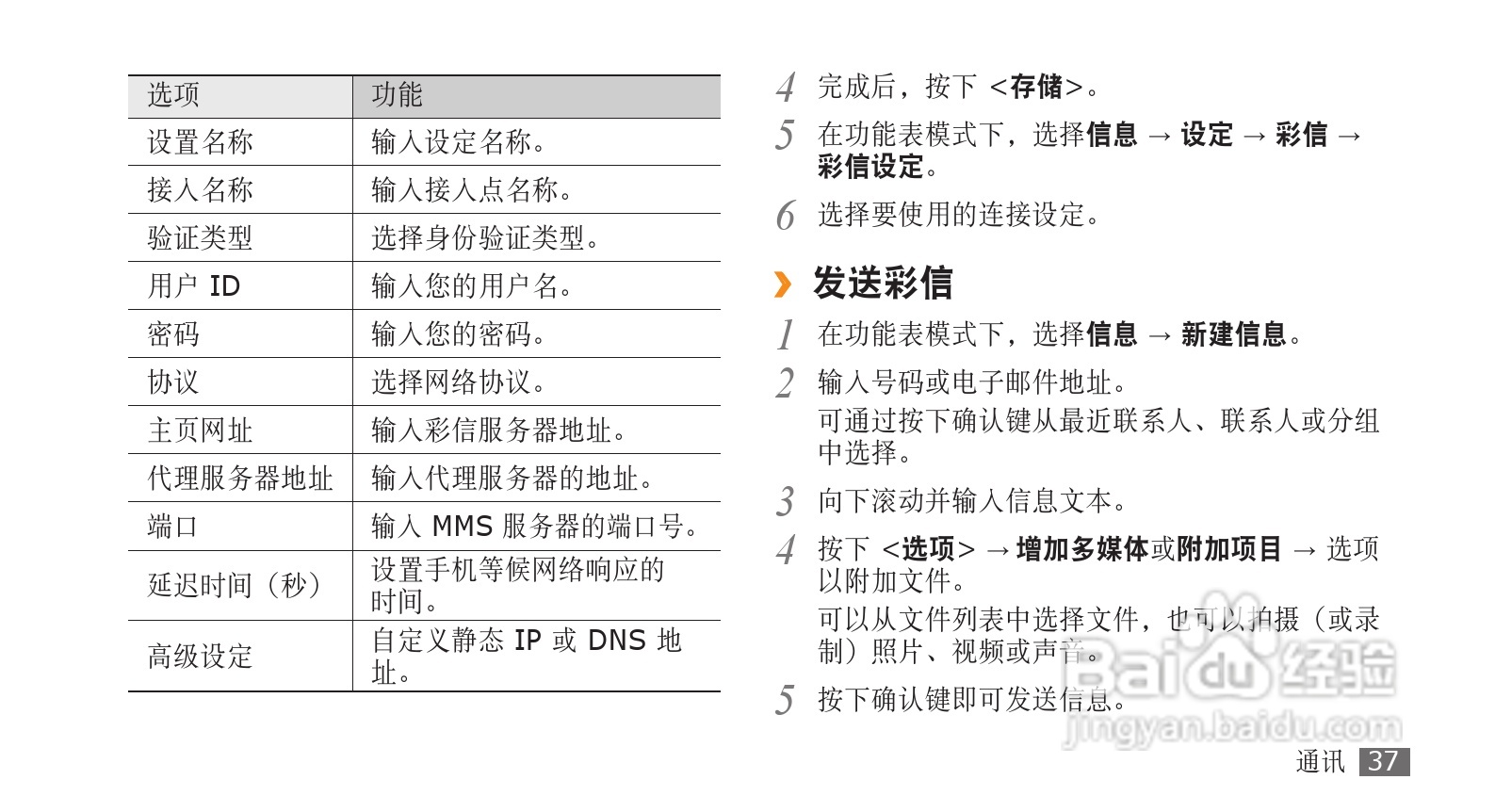三星GT-S5580手机使用说明书:[4]