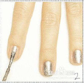 浪漫蓝月亮美甲DIY教程