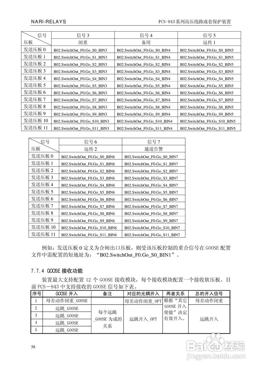 PCS-943系列高压线路成套保护装置使用说明书:[7]