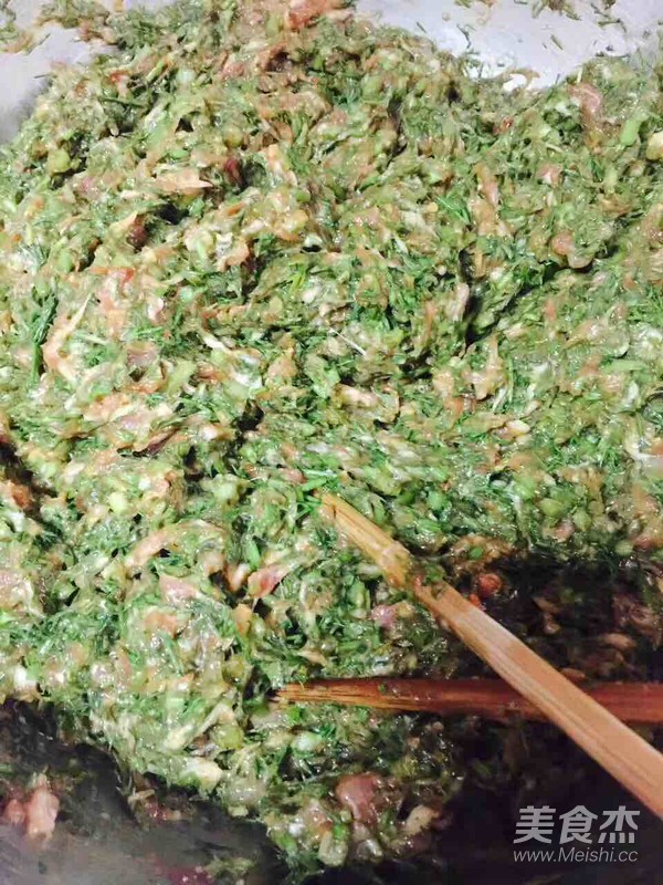 猪肉茴香锅贴饺