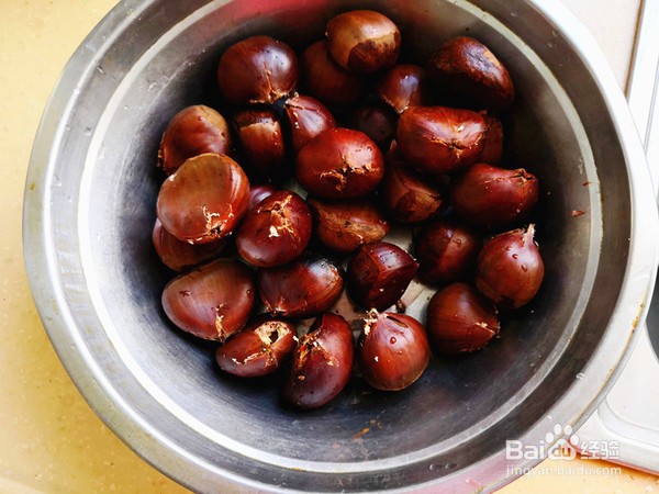 蒸板栗的做法
