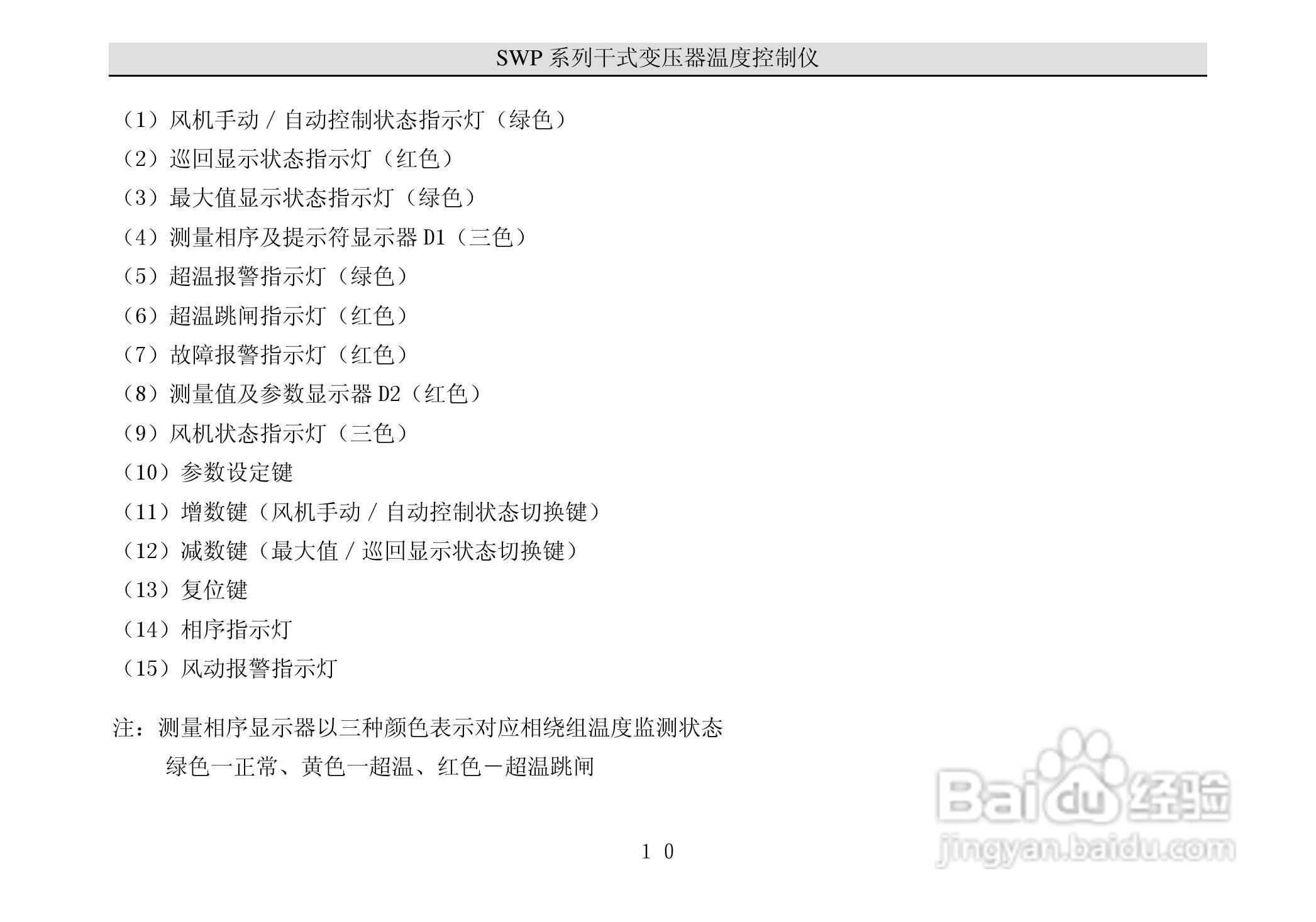 昌晖干式变压器温度智能控制仪说明书:[2]