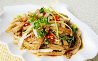 如何做红油牛肚