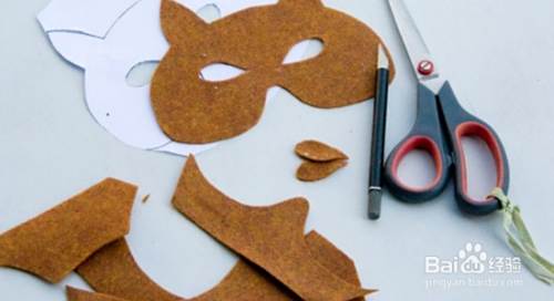 教你制作可爱的儿童创意手工diy狐狸面具 百度经验