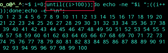 Linux在shell中如何自动生成1到100的连续数？