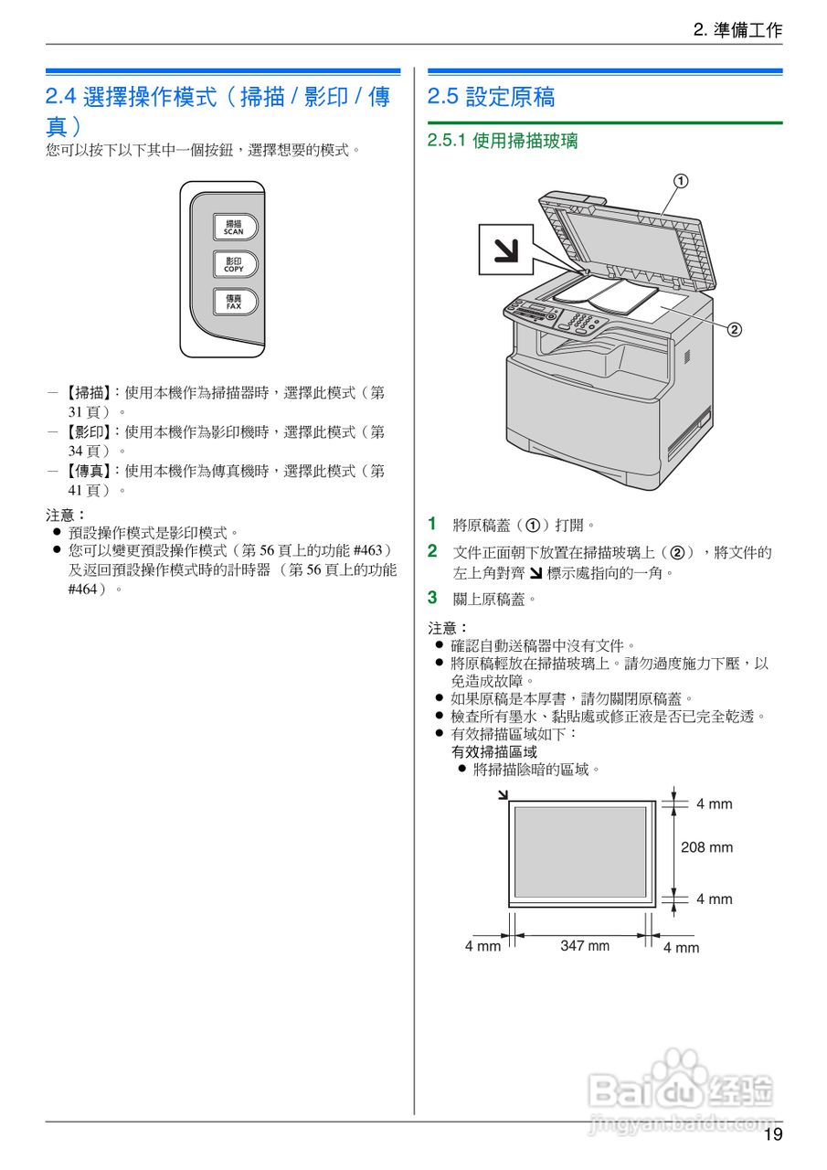 松下KX-MC6020TW小型多功能一体机操作手册:[2]