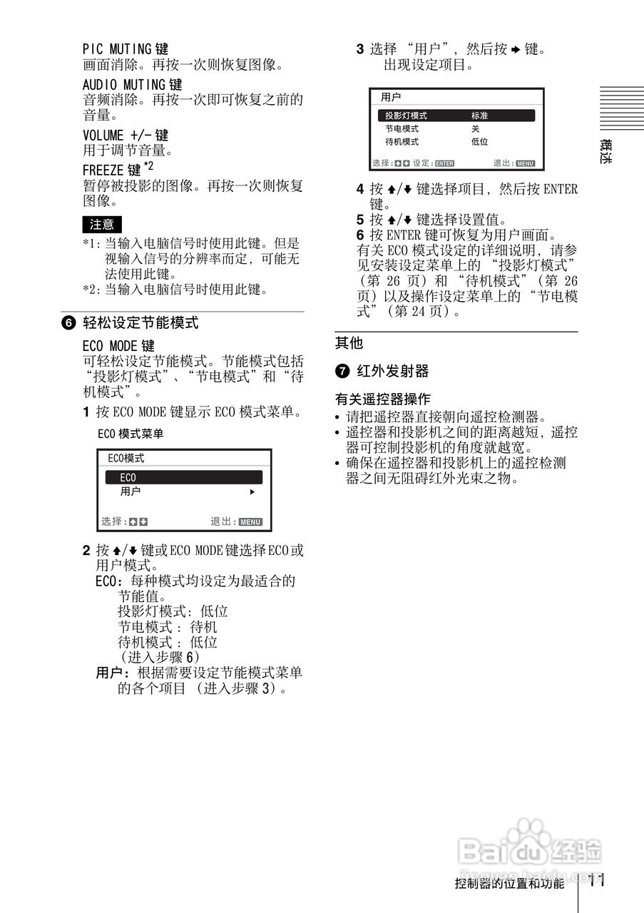 SONY VPL-EW130投影机说明书:[2]