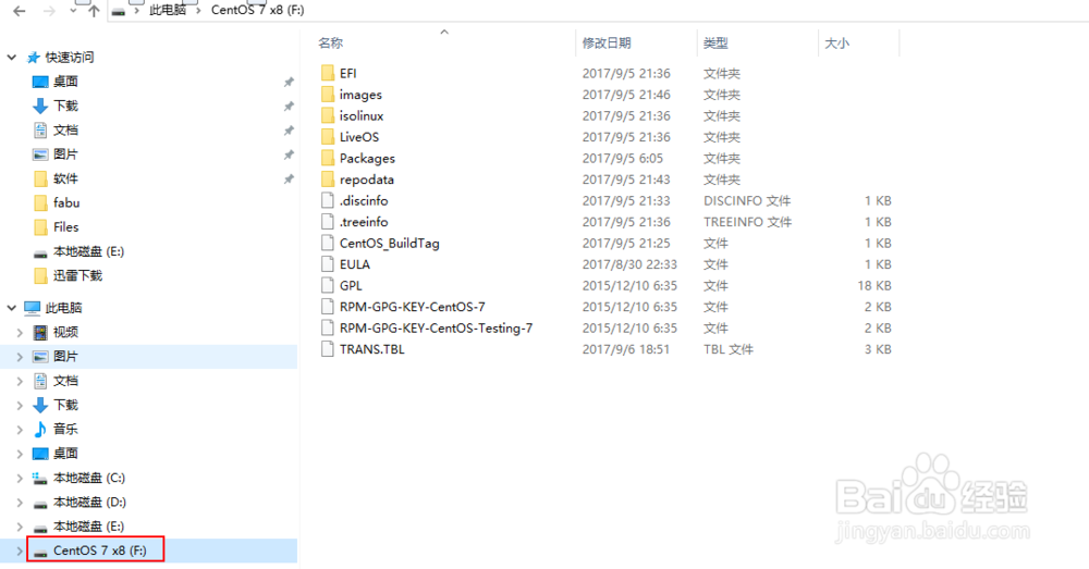 U盘安装Centos7方法