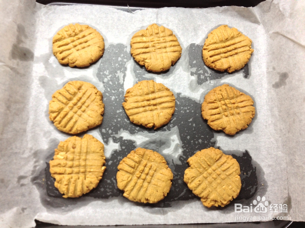 手工饼干之花生酱酥饼干