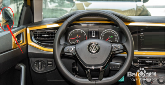 POLO后视镜如何调