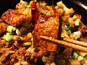 酱焖豆腐花菜