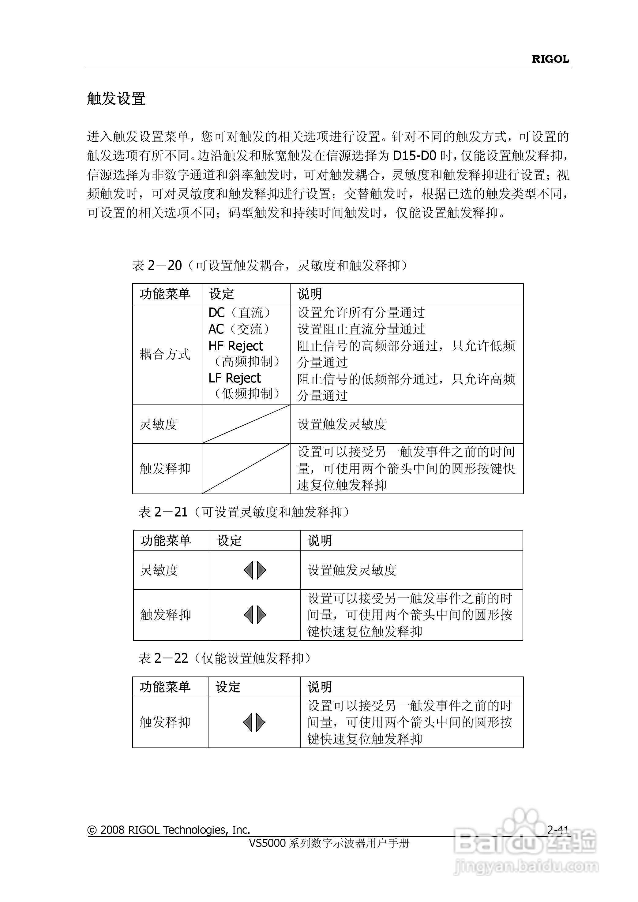 普源VS5000系列虚拟示波器说明书:[8]
