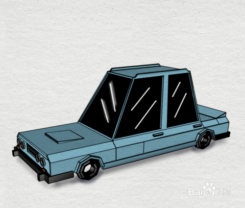 简笔画--小轿车的简笔画法