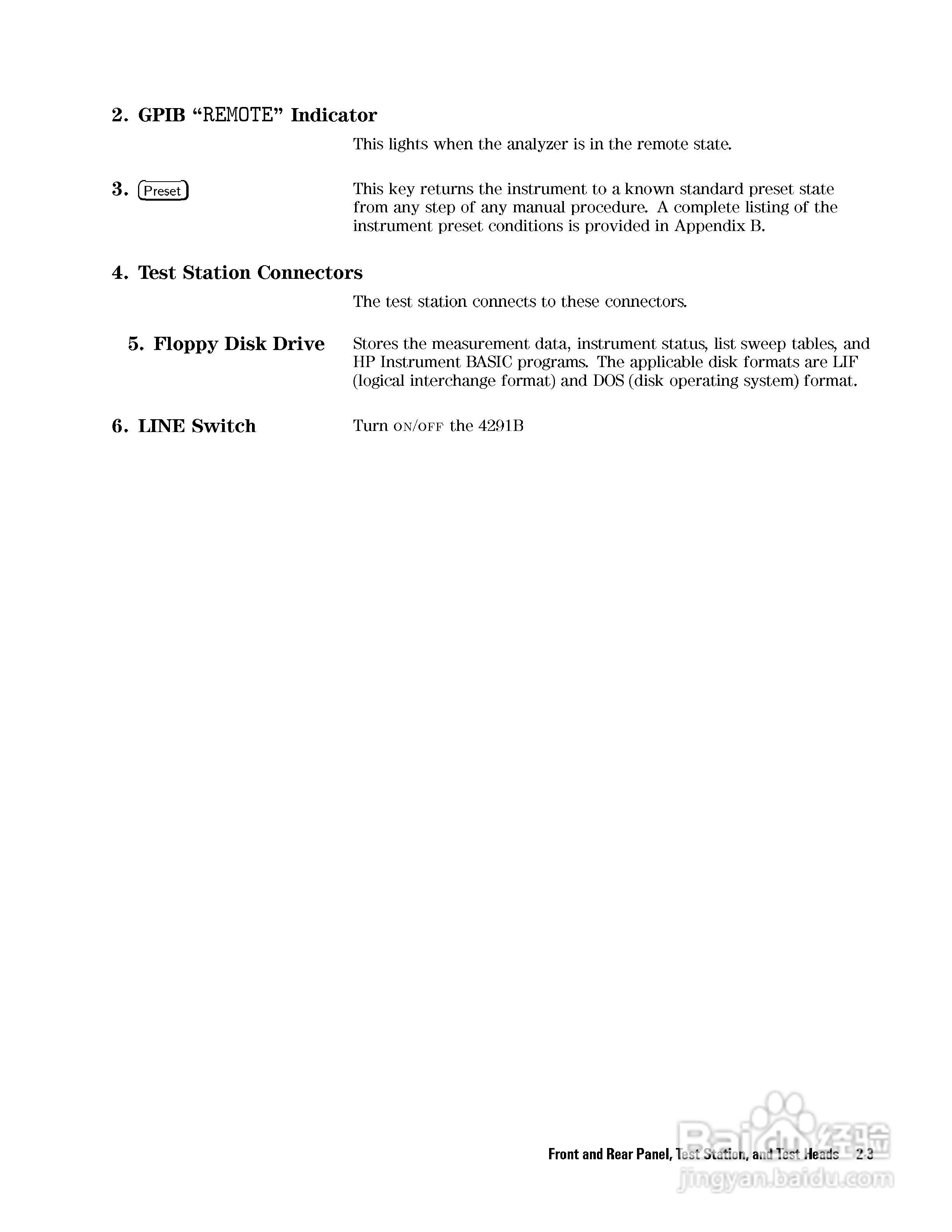 HP4291B分析仪说明书:[5]