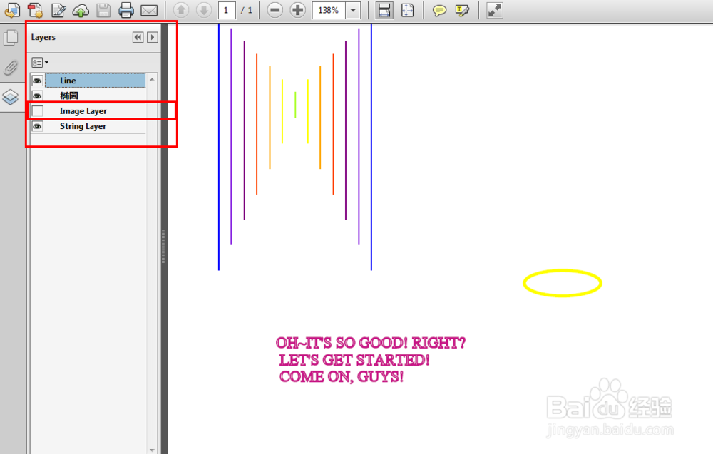 C# 隐藏、显示PDF图层