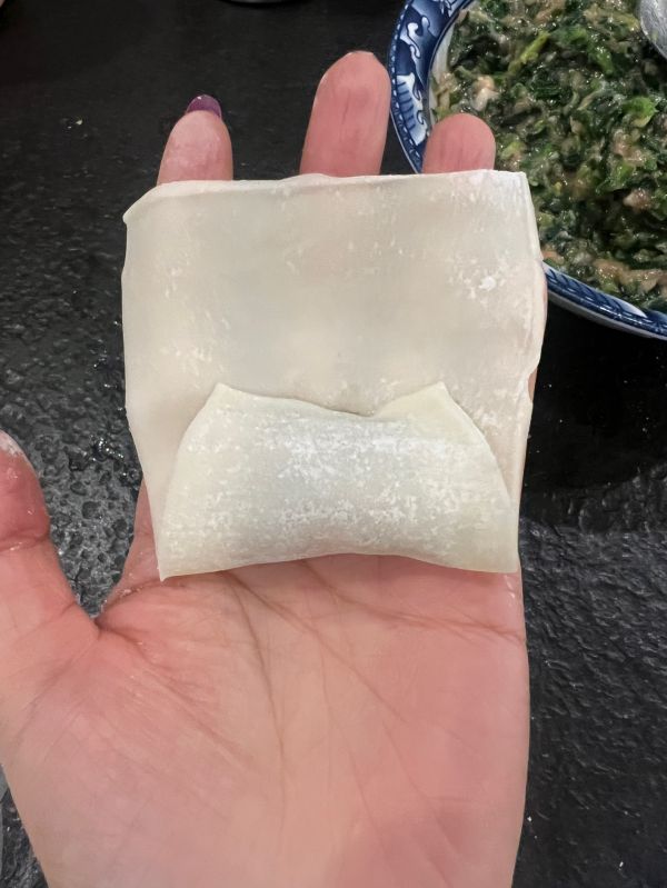 梯形馄饨皮包馄饨