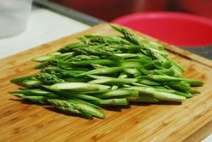 杏仁芦笋炒虾仁