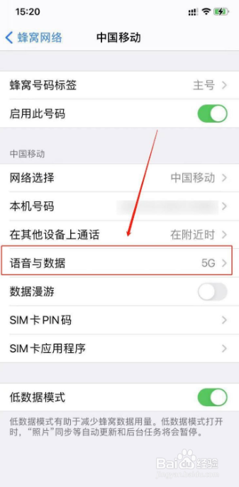 苹果12怎么关闭5G网络
