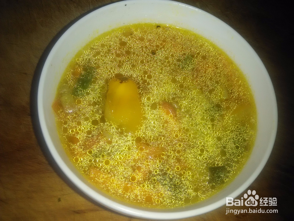 爆香紫菜土豆黄柿子汤