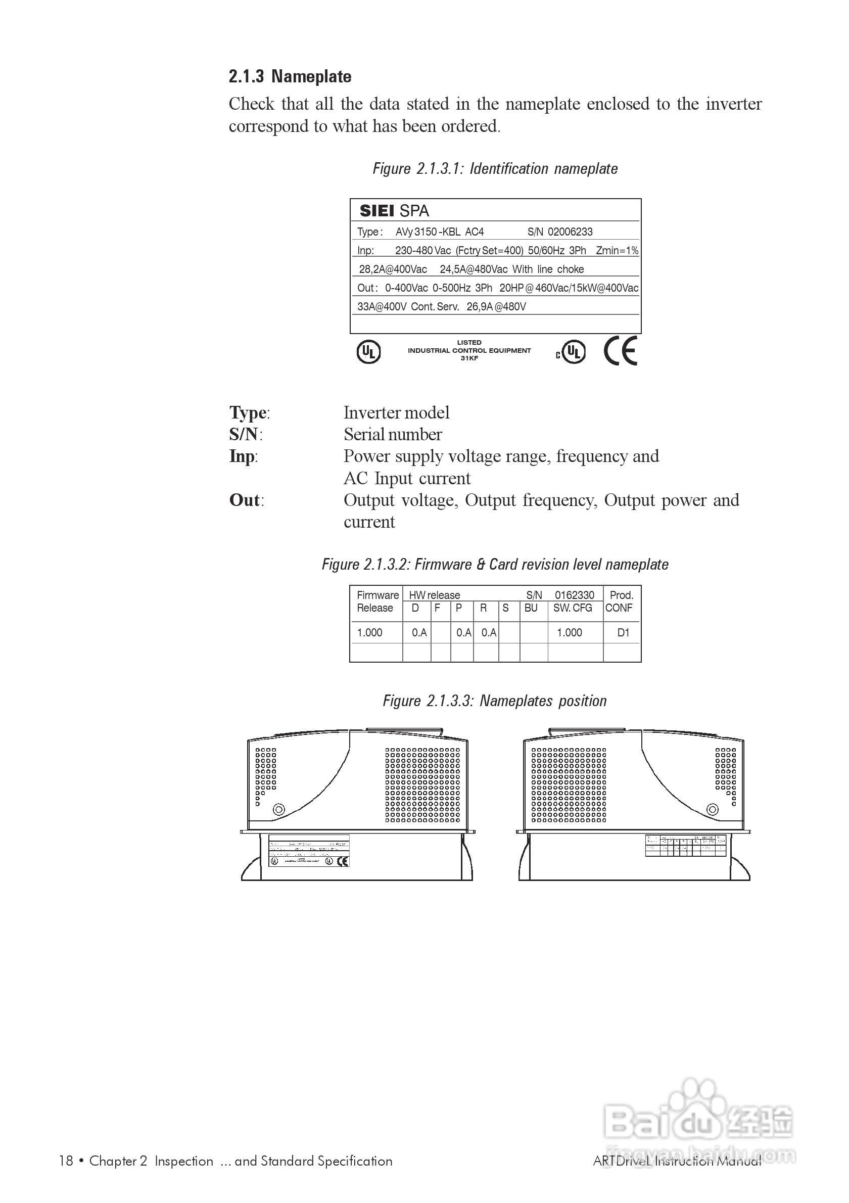 SIEI(西威)变频器ARTDriveL说明书:[2]