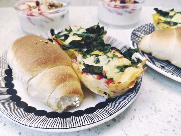 杂蔬芝士鸡蛋杯