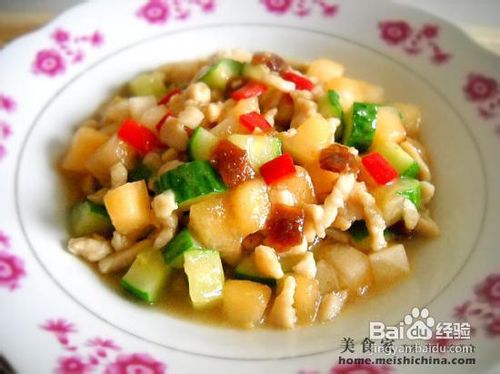 蜜瓜双耳与鸡丁