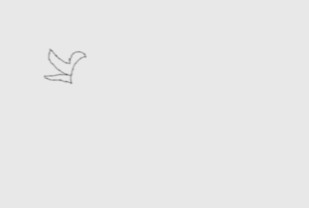 一字大雁怎么画