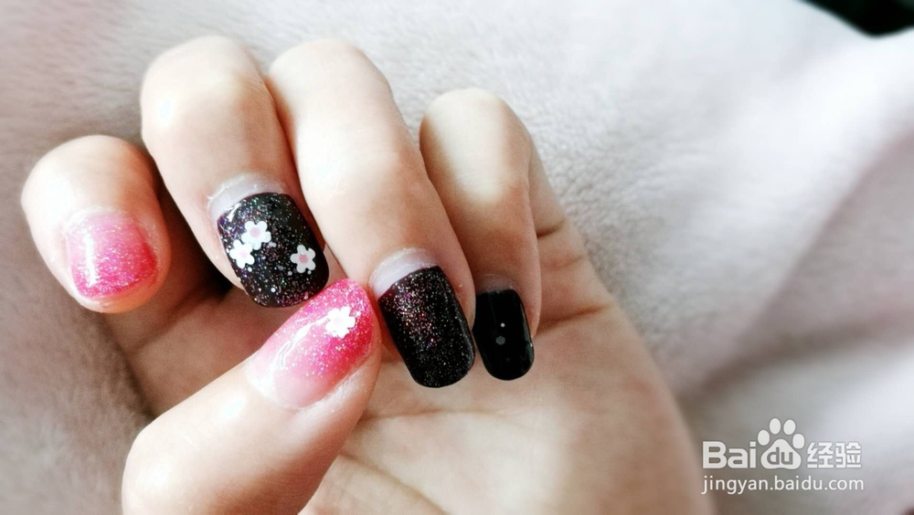 简易渐变美甲教程