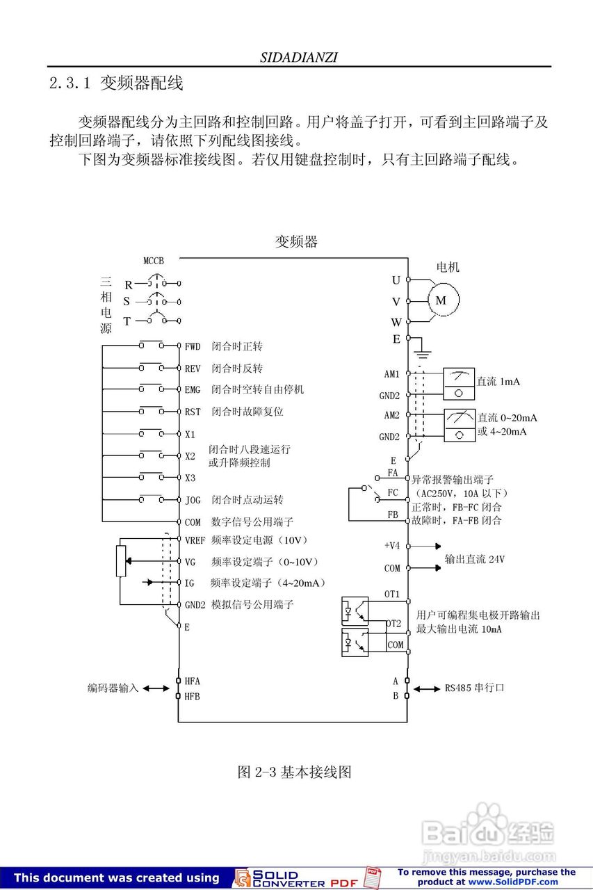思达JPSD3000-H系列变频调速器用户说明书:[2]