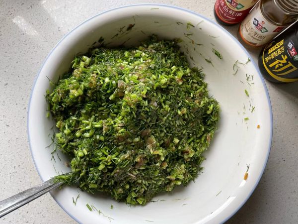 玉米面茴香大蒸饺