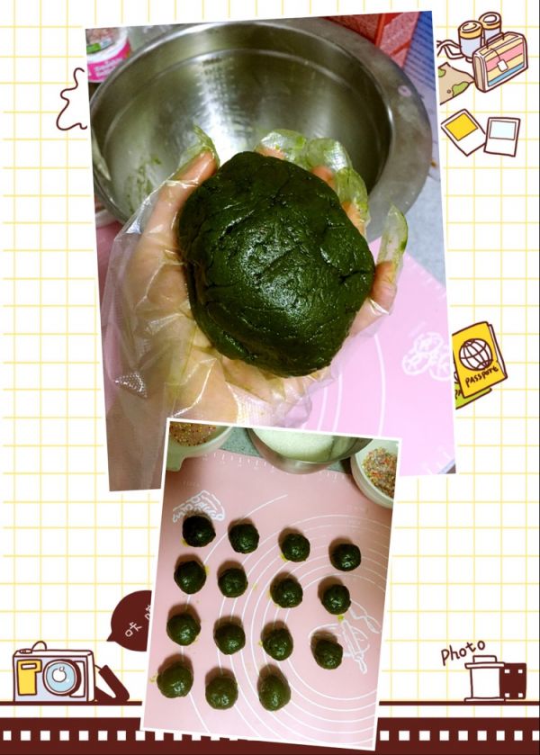 抹茶杏仁蝴蝶脆饼
