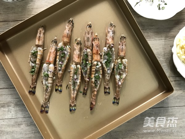 迷迭香芝士烤对虾