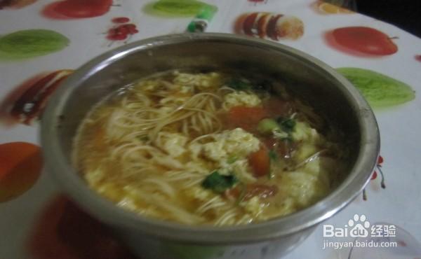 如何做馋嘴的鸡蛋西红柿热汤面