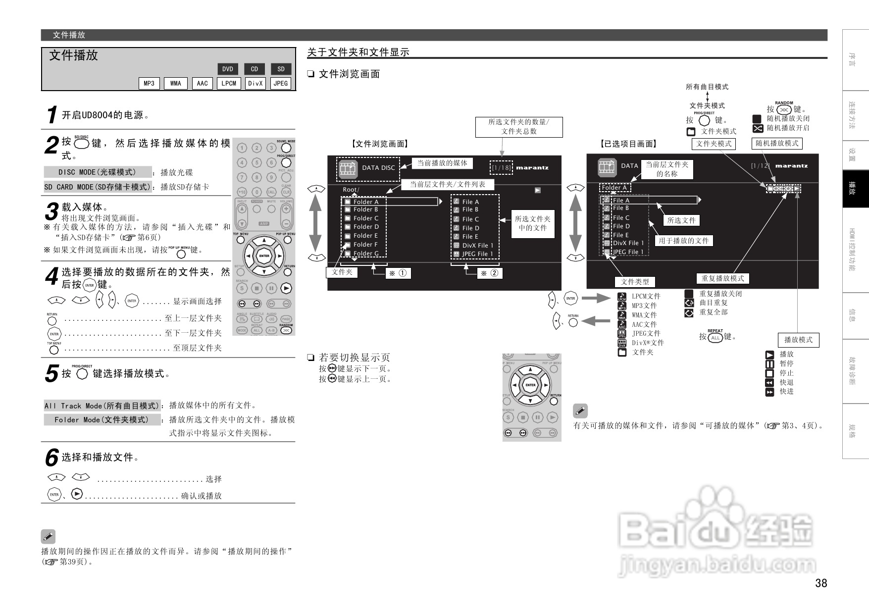 马兰士UD8004.功放使用说明书:[3]