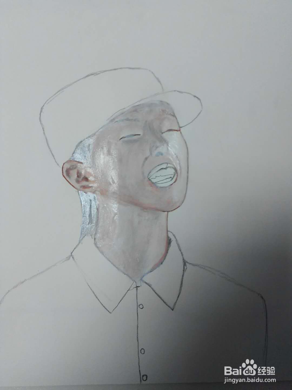 周冬雨的仕女画法。